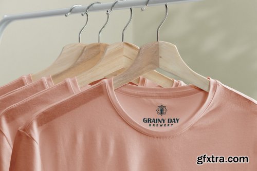 CreativeMarket - T-Shirt Mock-Up on Hanger 4124390
