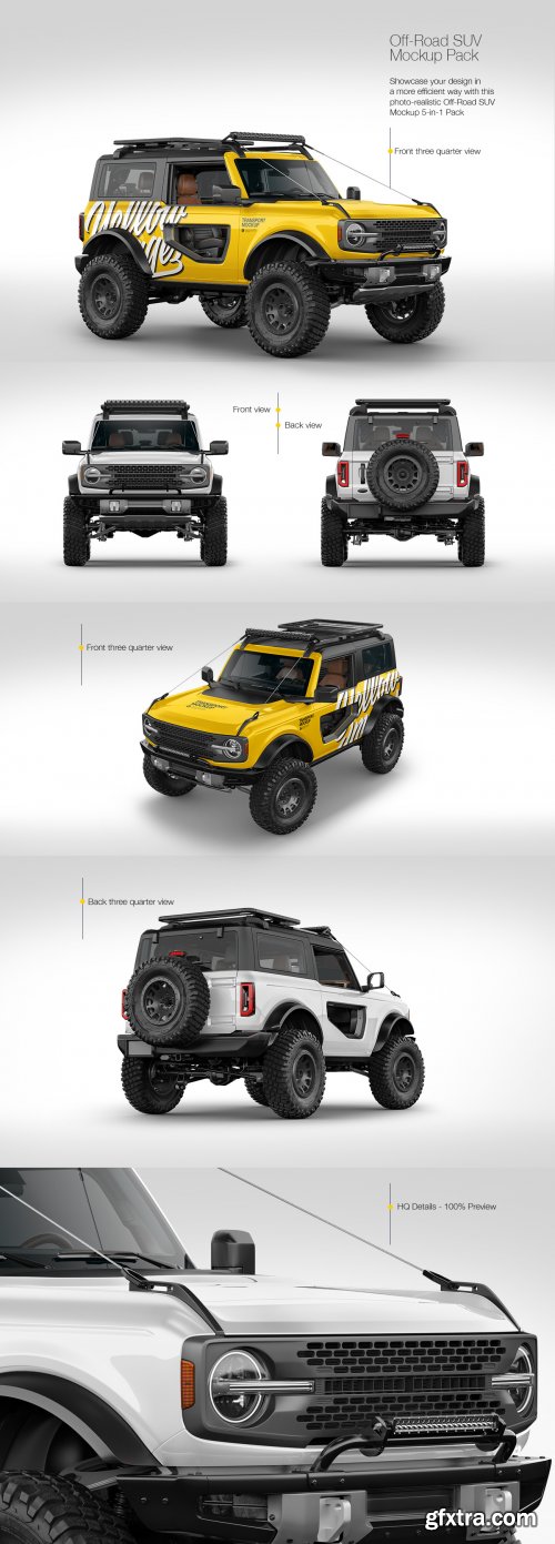 Off-Road SUV Mockup Pack 71729