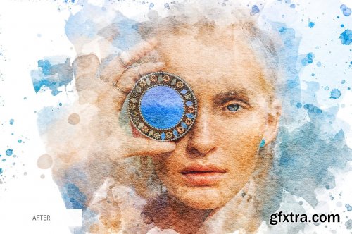 CreativeMarket - Watercolor Effect Actions for Ps 4848176