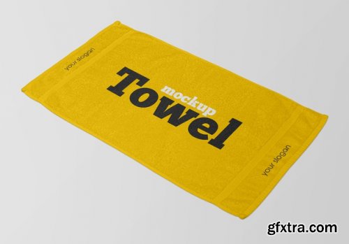 Close up on towel mockup