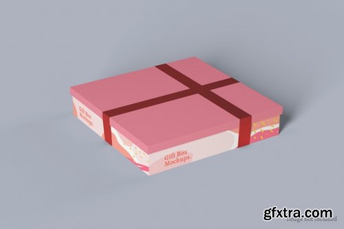 Gift box mockup