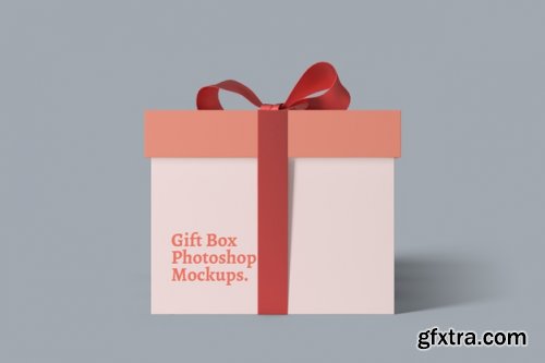 Gift box mockup
