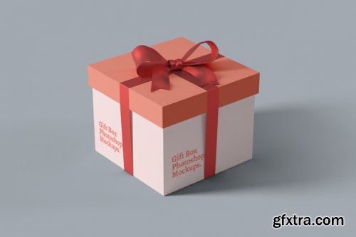 Gift box mockup