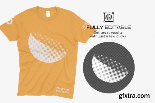 CreativeMarket - Gildan 64000 T-Shirts Mockups 5685183