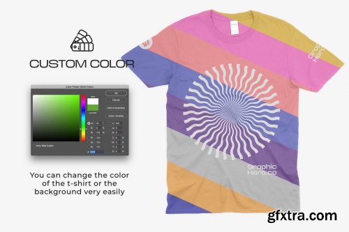 CreativeMarket - Gildan 64000 T-Shirts Mockups 5685183