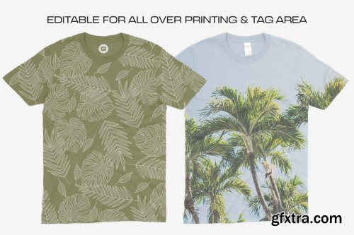 CreativeMarket - Gildan 64000 T-Shirts Mockups 5685183