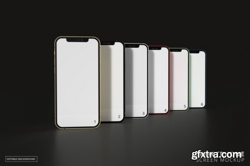 Hand holding smartphone mockup and christmas decorations