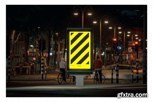 CreativeMarket - 8x Night City Poster Mockup Bundle 5263138