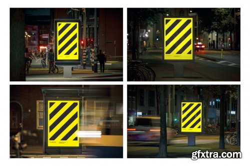 CreativeMarket - 8x Night City Poster Mockup Bundle 5263138