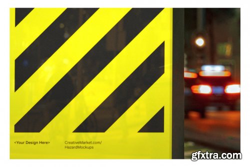 CreativeMarket - 8x Night City Poster Mockup Bundle 5263138