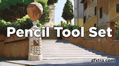 Pencil Tool Set for Photoshop by Luca Martelli