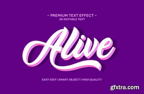 Text style effect template