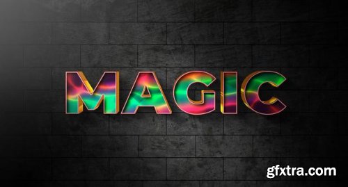 Text style effect template