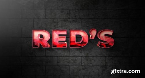 Text style effect template