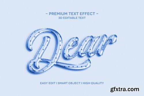 Text style effect template
