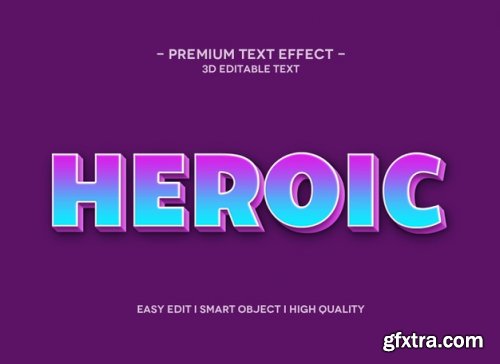 Text style effect template