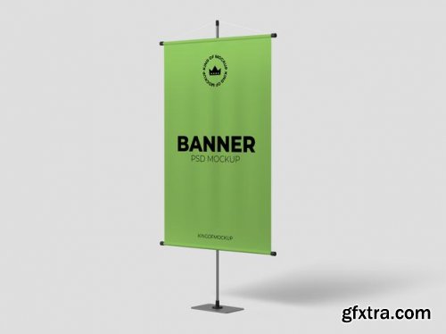 Various stand banner mockup
