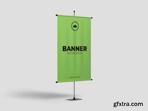 Various stand banner mockup