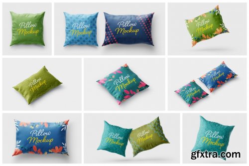 CreativeMarket - Pillow Cover Mockup Set | Textile 5715540