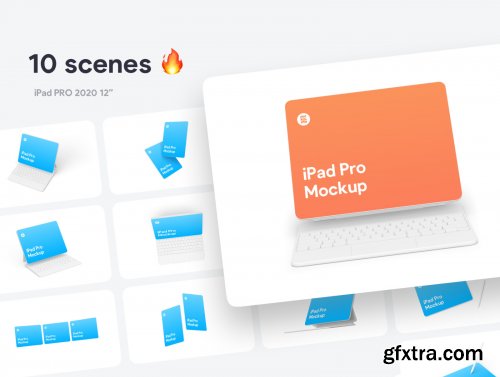 iPad Pro Clay Mockups