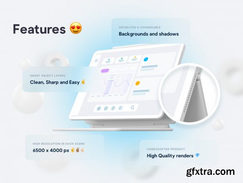 iPad Pro Clay Mockups