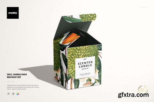 CreativeMarket - Candle Box Mockup Set 1465320