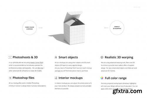 CreativeMarket - Candle Box Mockup Set 1465320