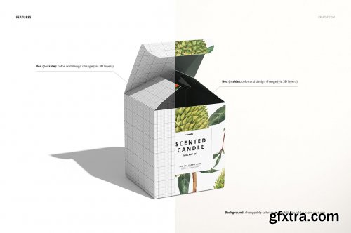 CreativeMarket - Candle Box Mockup Set 1465320
