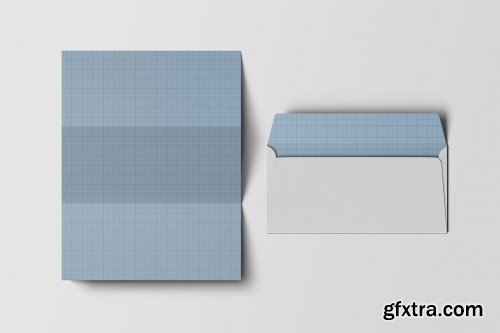 A4 Paper & DL Envelope Mockup