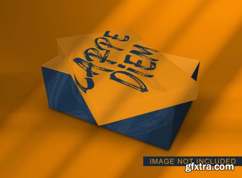 Box packaging mockup