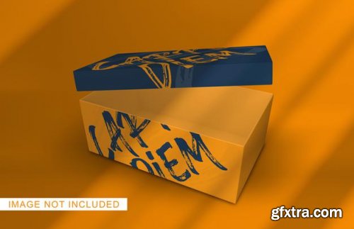 Box packaging mockup