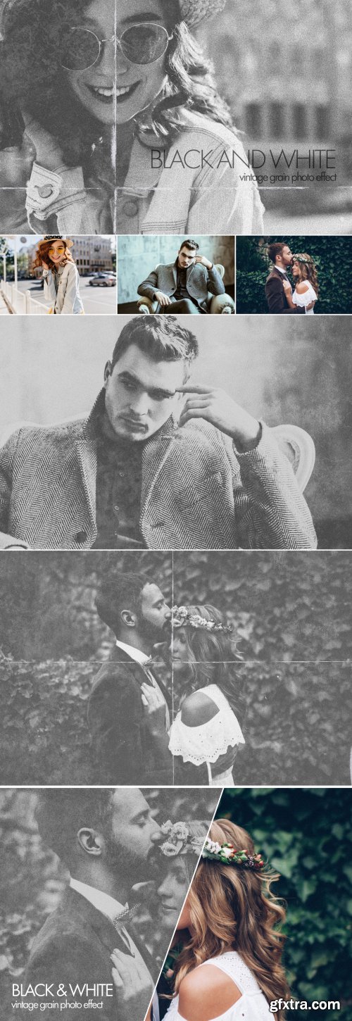 Vintage Grain Photo Effect Mockup 402362632