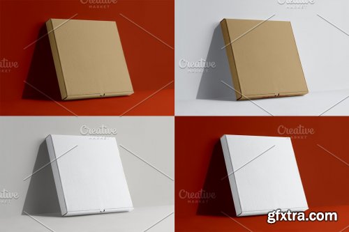 CreativeMarket - 3 Pizza Box Mockup 5653554