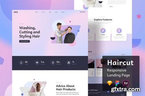 Haircut Responsive Landing Page