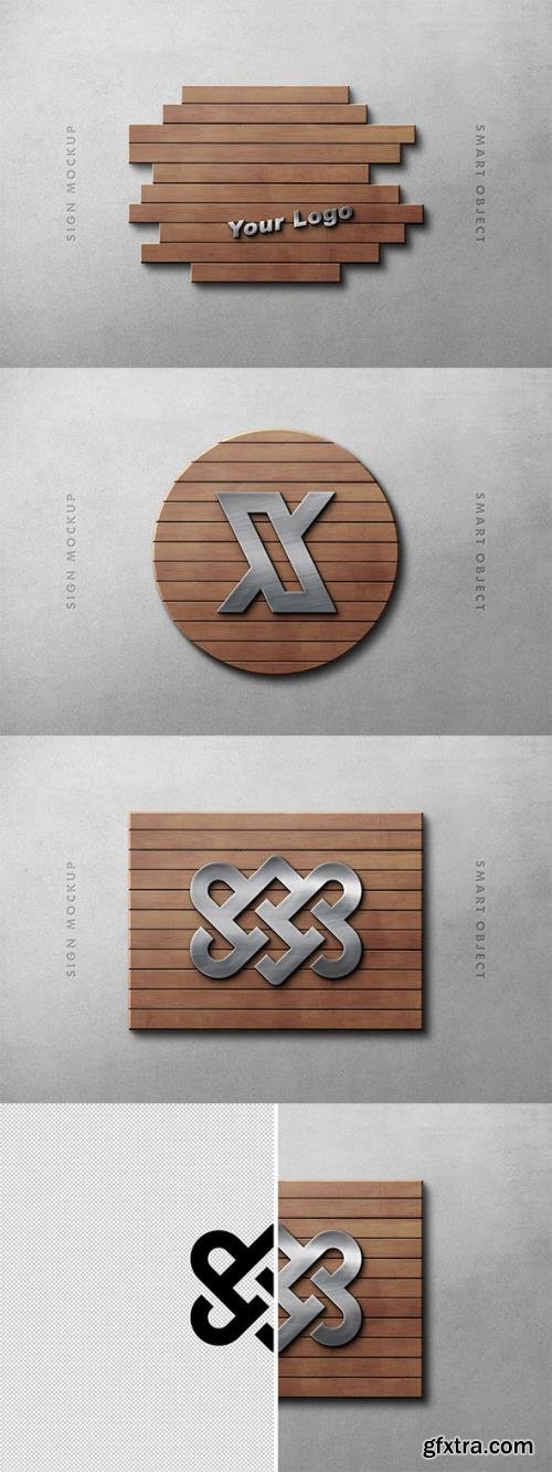 Wood Panel Logo Mockup Wood Panel Logo Mockup