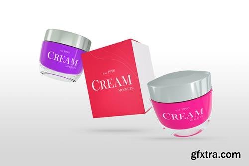 Face Cream Box Mockups