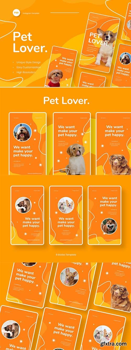 Pet Lover - Pet Animal Instagram Stories Template