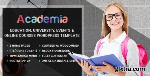 ThemeForest - Academia v3.3 - Education Center WordPress Theme - 14806196