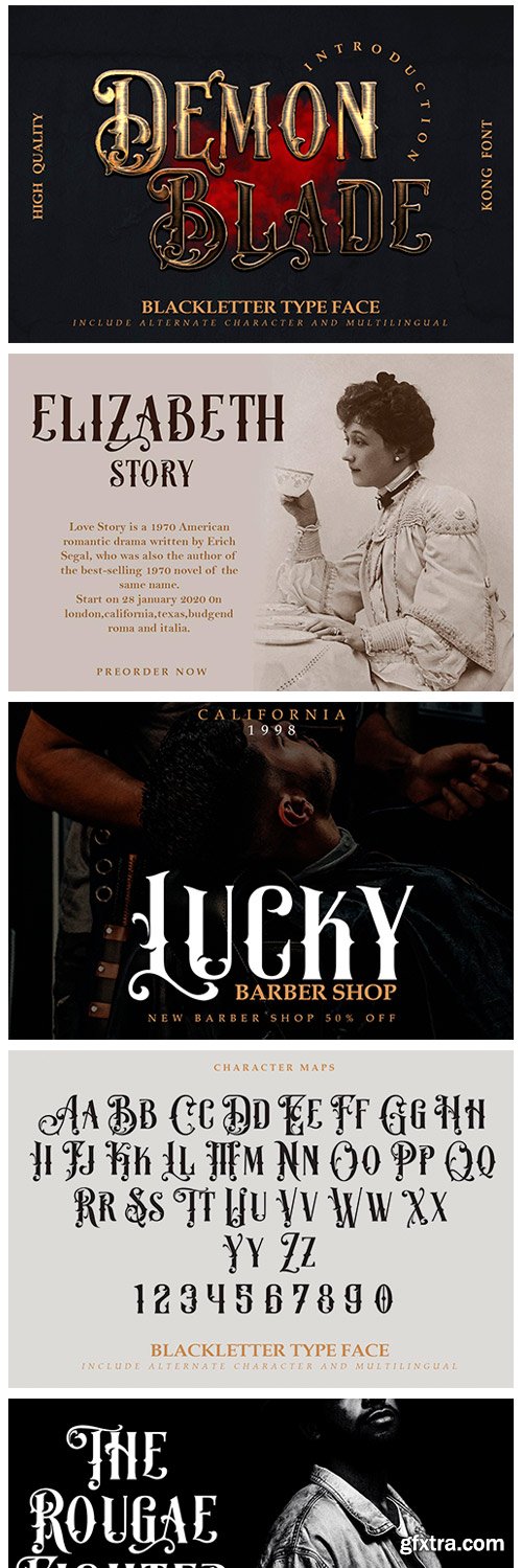 Demon Blade Typeface