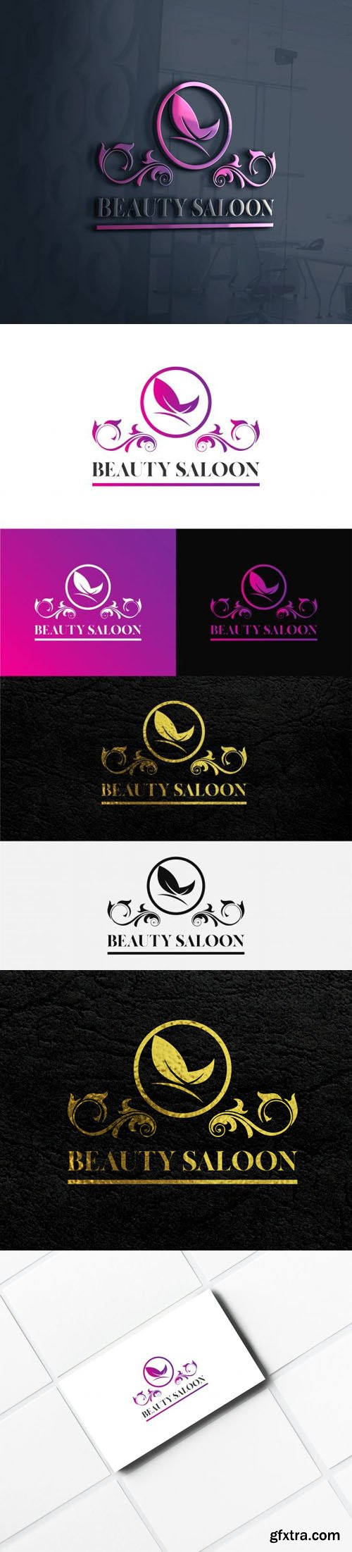 Beauty Saloon Logo Templates for Illustrator