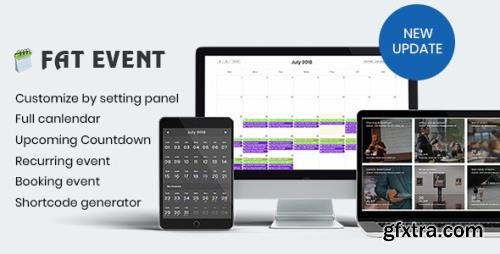 CodeCanyon - FAT Event v4.6 - WordPress Event and Calendar Booking - 22311915