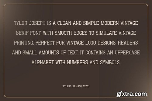 Tyler Joseph - Modern Vintage Font