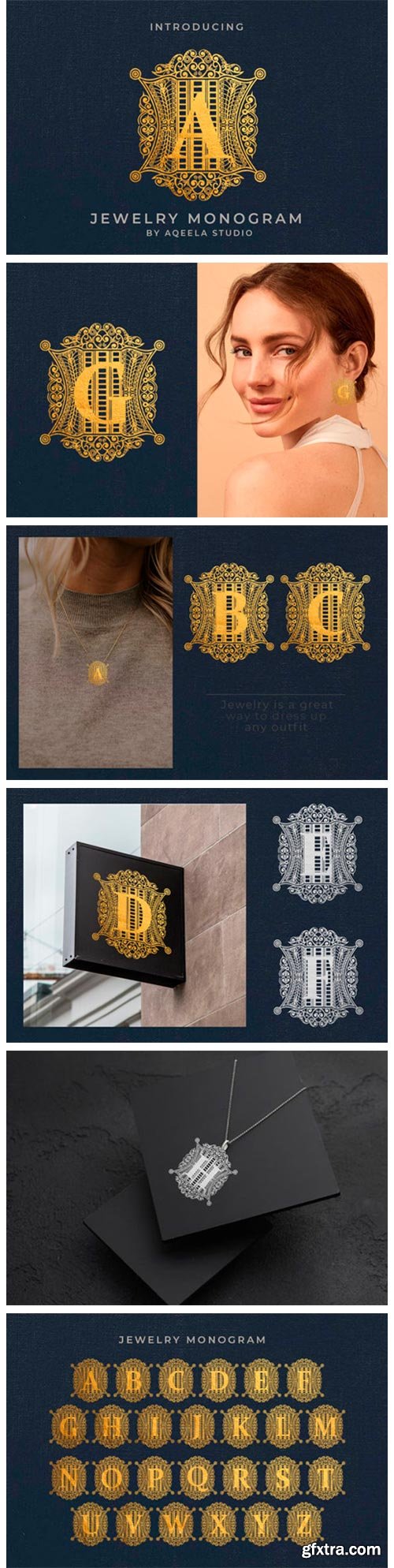 Jewelry Monogram Font