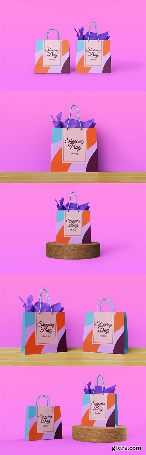 Paper bag mockup
