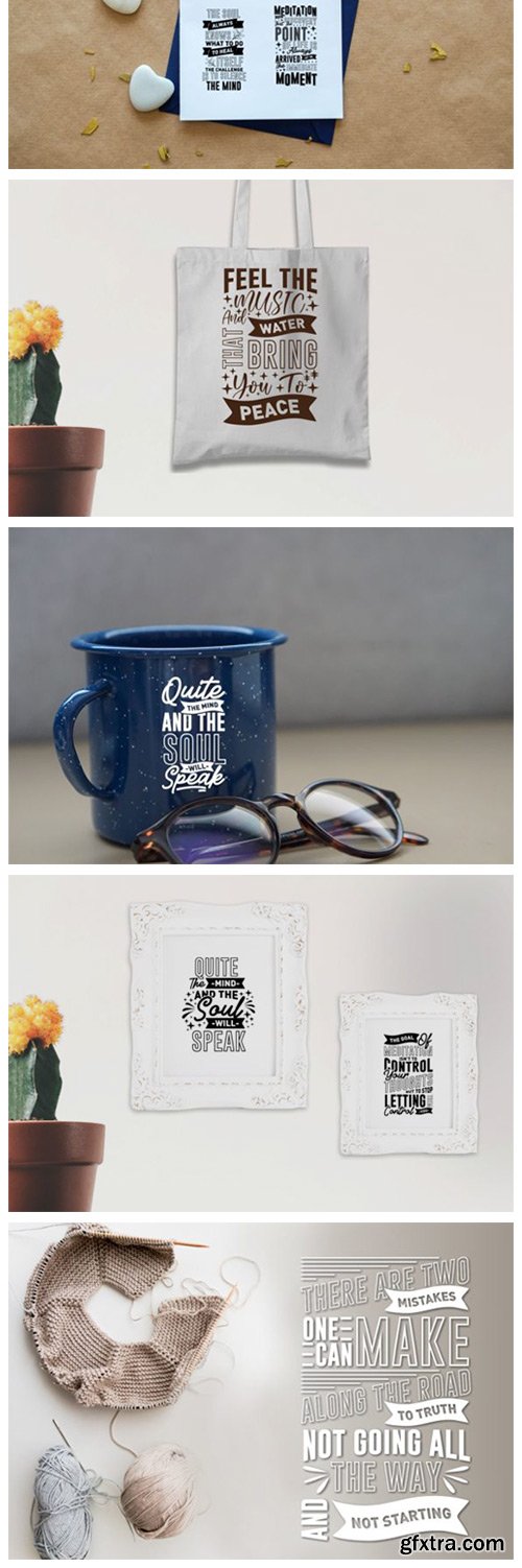 Meditation Spiritual Quotes SVG Bundle 7248116