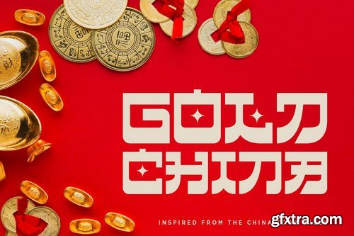 Gold China - Chinese Inspired Fonts