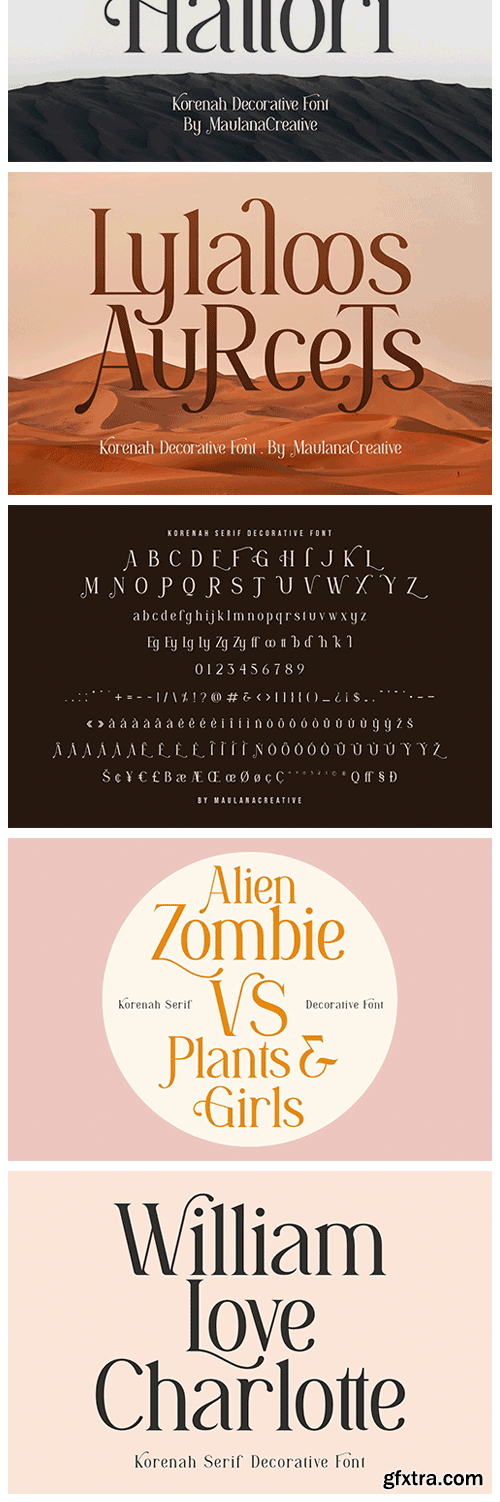 CM - Korenah Serif Decorative Display 5773983