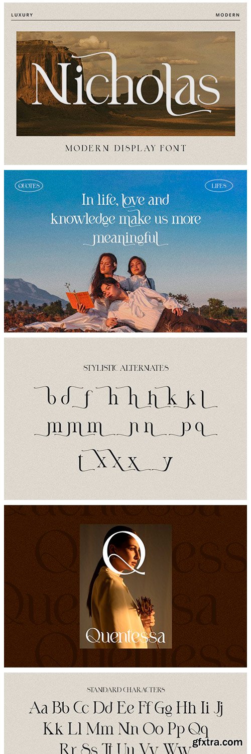 FontBundles - Nicholas // Hand-drawn Display Font 1144756 FontBundles - Nicholas // Hand-drawn Display Font 1144756