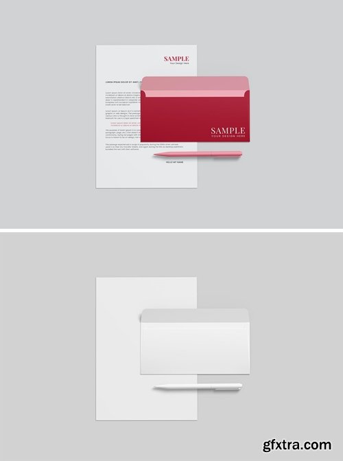 Simple Business Stationery Mockup