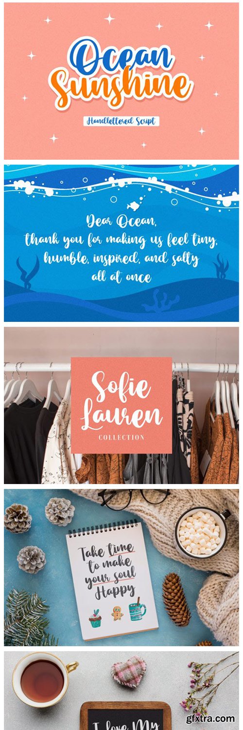 Ocean Sunshine Font Ocean Sunshine Font